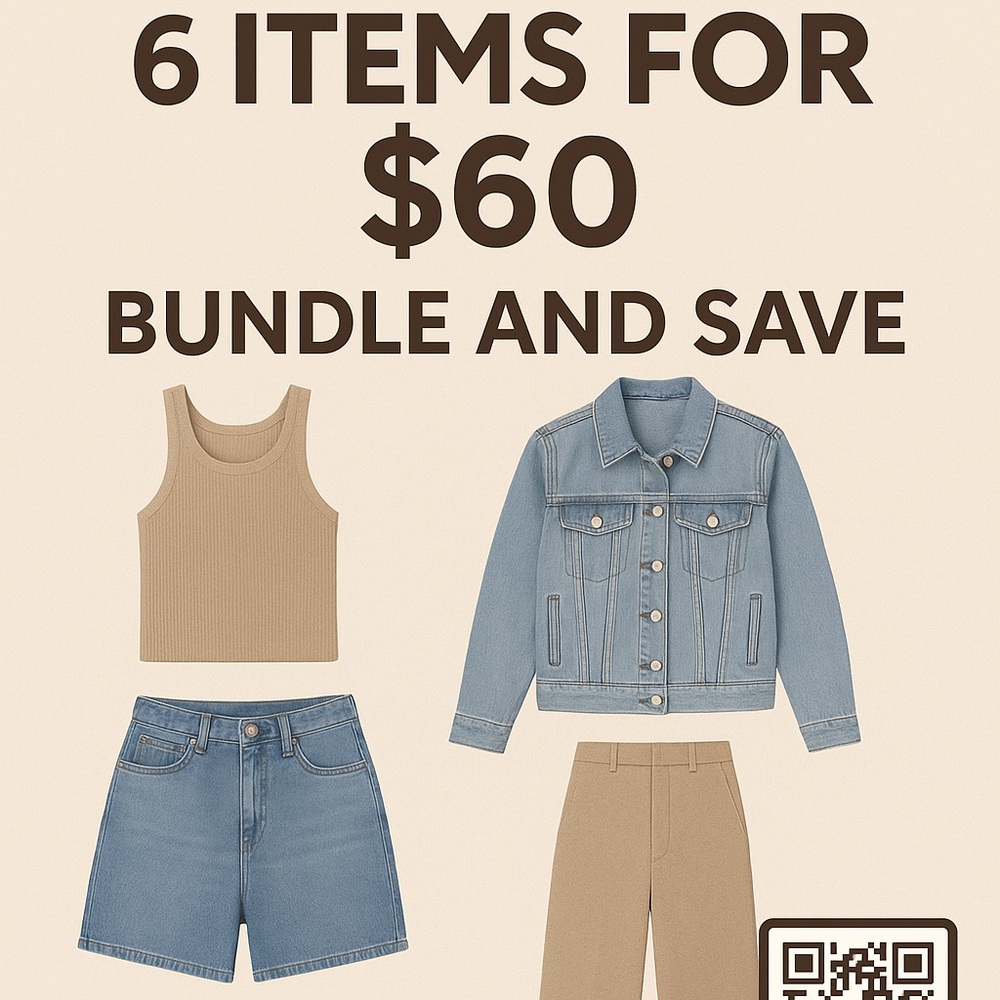 Clothing, household items.